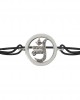 Jain Symbol Bracelet in Silver with Diamond Jain Symbol Bracelet in Silver with Diamond