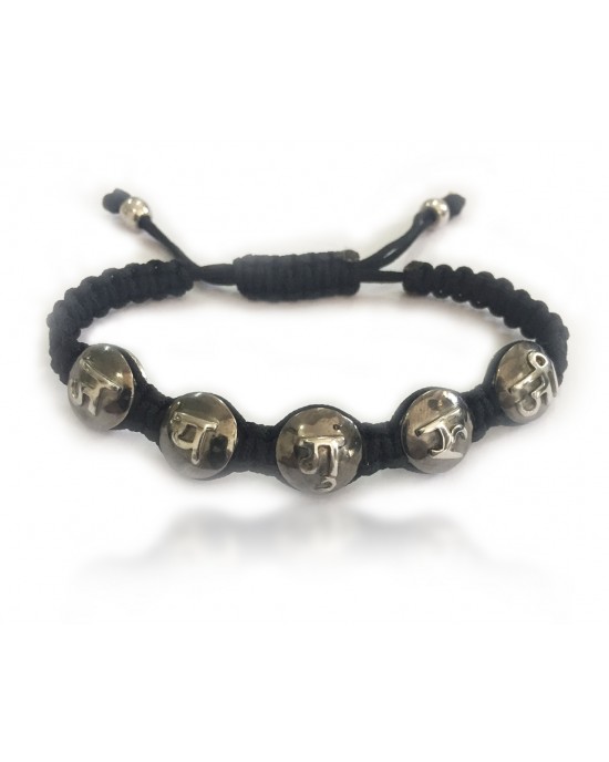 Jai Guru Ji auspicious silver mantra bracelet Jai Guru Ji auspicious silver mantra bracelet