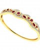 Viola Ruby & Diamond Bangle in 14k Gold Viola Ruby & Diamond Bangle in 14k Gold