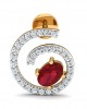 Verica ruby Earrings in Gold with diamonds Verica ruby Earrings in Gold with diamonds