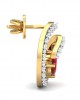 Verica ruby Earrings in Gold with diamonds Verica ruby Earrings in Gold with diamonds