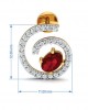 Verica ruby Earrings in Gold with diamonds Verica ruby Earrings in Gold with diamonds
