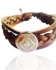 Evil Eye Leather Bracelet for Men Evil Eye Leather Bracelet for Men