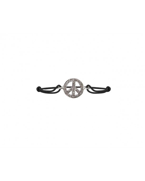 Peace Sign Diamond Bracelet Peace Sign Diamond Bracelet