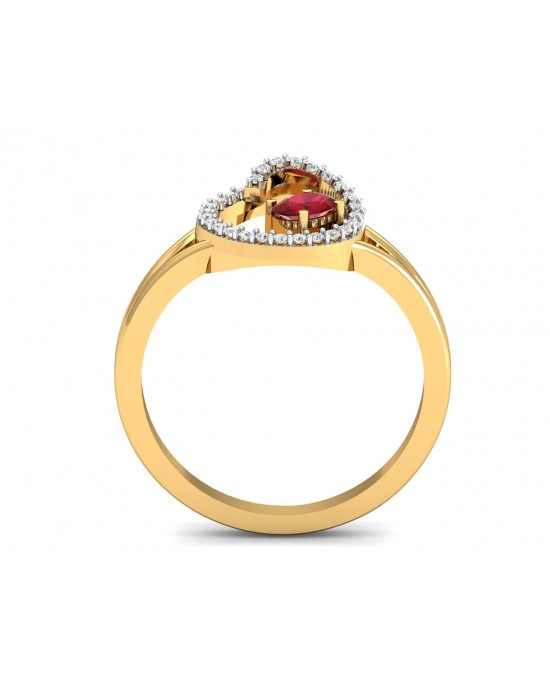 Verica ruby Ring in Gold with diamonds Verica ruby Ring in Gold with diamonds