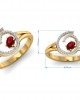 Verica ruby Ring in Gold with diamonds Verica ruby Ring in Gold with diamonds