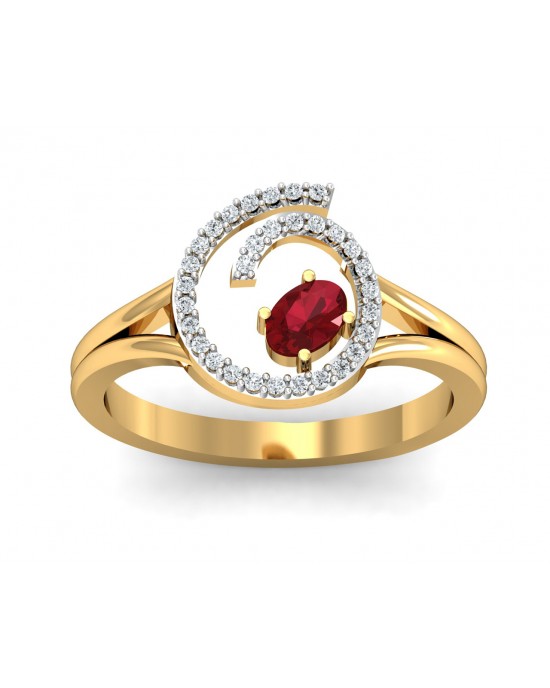 Verica ruby Ring in Gold with diamonds Verica ruby Ring in Gold with diamonds