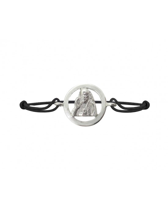 Sai Baba Bracelet in Silver with Diamond Sai Baba Bracelet in Silver with Diamond