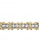 Two tone diamond bangle 