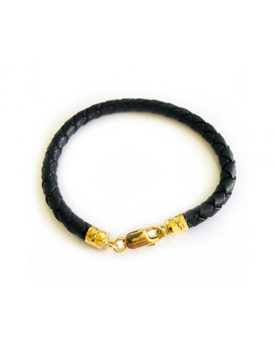 Leather Gift bracelet in Gold Leather Gift bracelet in Gold