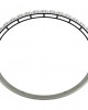 Wide Diamond Half Bangle