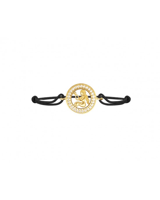 Virgo Bracelet In 14k Gold with 27 Sparkling Diamonds Virgo Bracelet In 14k Gold with 27 Sparkling Diamonds