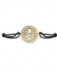 Gemini Bracelet in Gold with Diamonds on Size Adjustable Nylon Thread Gemini Bracelet in Gold with Diamonds on Size Adjustable Nylon Thread
