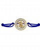 Pisces Bracelet in 14kt Gold with Diamonds On Size Adjustable Nylon Thread Pisces Bracelet in 14kt Gold with Diamonds On Size Adjustable Nylon Thread