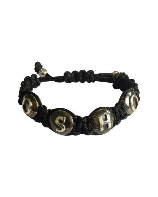OSHO silver bracelet on size adjustable band OSHO silver bracelet on size adjustable band