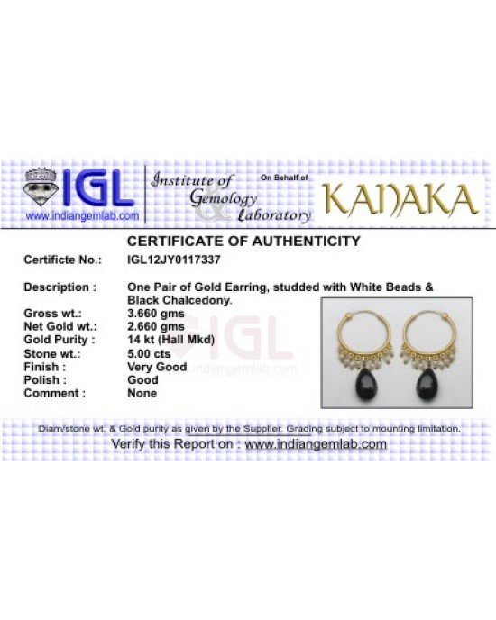 Gold Balis with Pearls Gold Balis with Pearls
