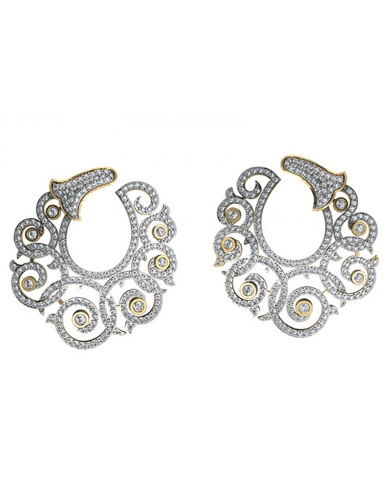 Fashionable Diamond Hoops Fashionable Diamond Hoops