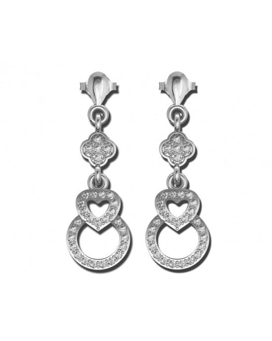 Angel Heart Diamond Earrings Angel Heart Diamond Earrings
