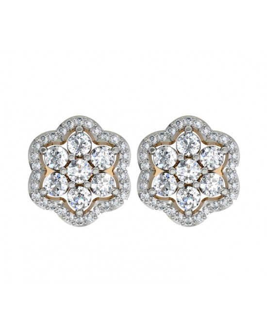 Bewitching Diamond Floral Cluster Earrings Bewitching Diamond Floral Cluster Earrings