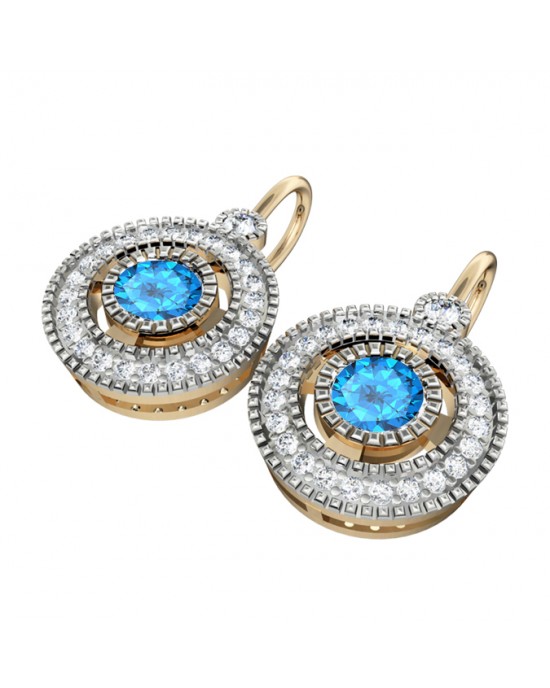 Blue Topaz Eartops Blue Topaz Eartops