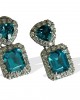 Blue Topaz with Diamonds earrings Blue Topaz with Diamonds earrings