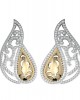 Contemporary Two tone Diamond Earclips Contemporary Two tone Diamond Earclips