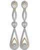 Dainty Long diamond Earrings Dainty Long diamond Earrings
