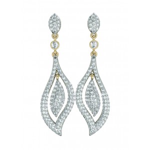 Diamond Contemporary Design Earrings