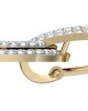 Diamond Contemporary Ear Clips 