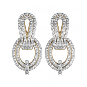 Diamond Contemporary Ear Clips 