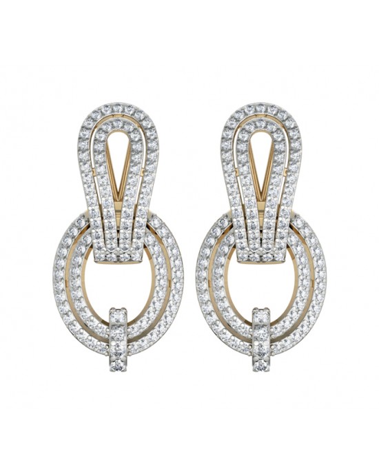 Diamond Contemporary Ear Clips Diamond Contemporary Ear Clips