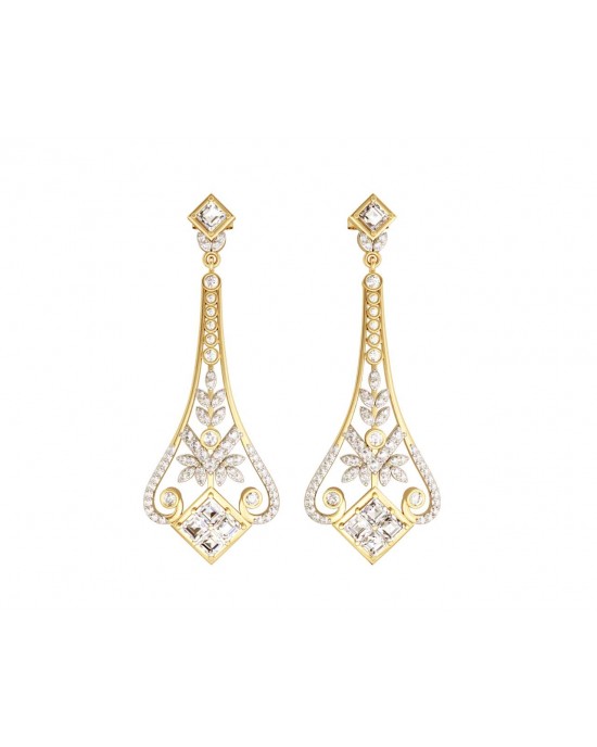 Elegant Diamond Danglers in gold Elegant Diamond Danglers in gold