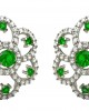 Emerald & Diamond Cluster Earrings Emerald & Diamond Cluster Earrings