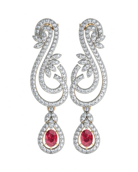 Enticing ruby & Diamond Earrings Enticing ruby & Diamond Earrings