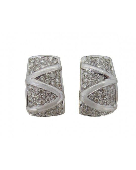 Diamond Half Bali Earring Diamond Half Bali Earring