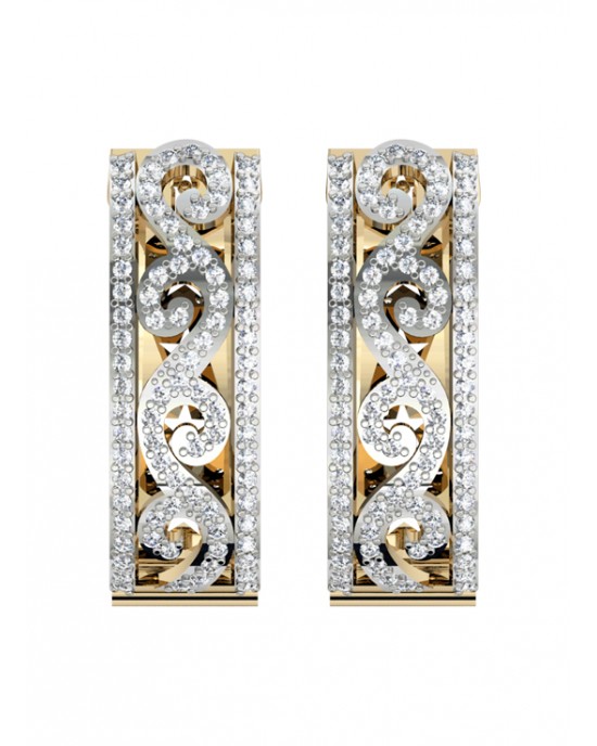 Graceful Half Balis with diamonds Graceful Half Balis with diamonds