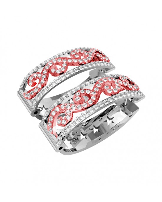Graceful Half Balis with diamonds Graceful Half Balis with diamonds