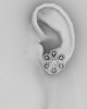 Intricate designer diamond Ear clips