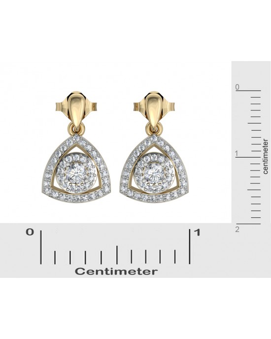 Petite Diana diamond Drop Earrings Petite Diana diamond Drop Earrings