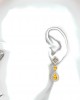 Asin Citrine & diamond Dangle Earrings