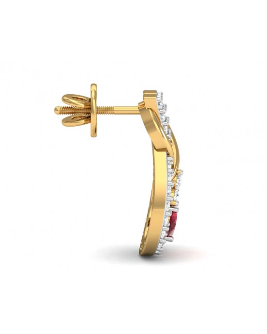 Lara Ruby Diamond Earrings