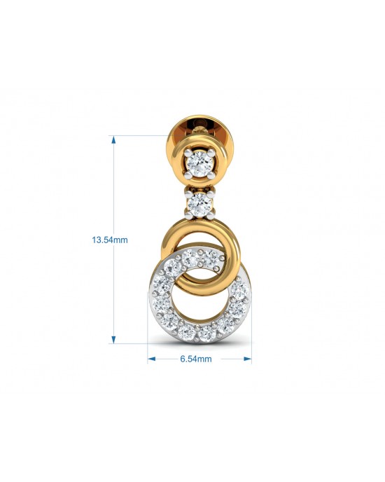 Anishi Diamond Dangle Earrings