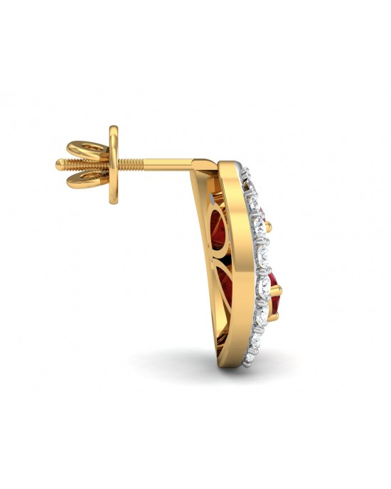 Chiti Ruby Diamond Earrings Chiti Ruby Diamond Earrings
