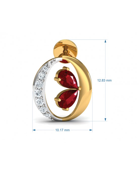 Chiti Ruby Diamond Earrings Chiti Ruby Diamond Earrings