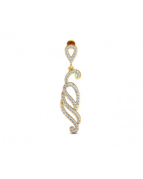 Alka Diamond Dangle Drop Earring Alka Diamond Dangle Drop Earring
