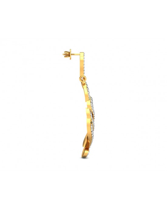 Alka Diamond Dangle Drop Earring Alka Diamond Dangle Drop Earring