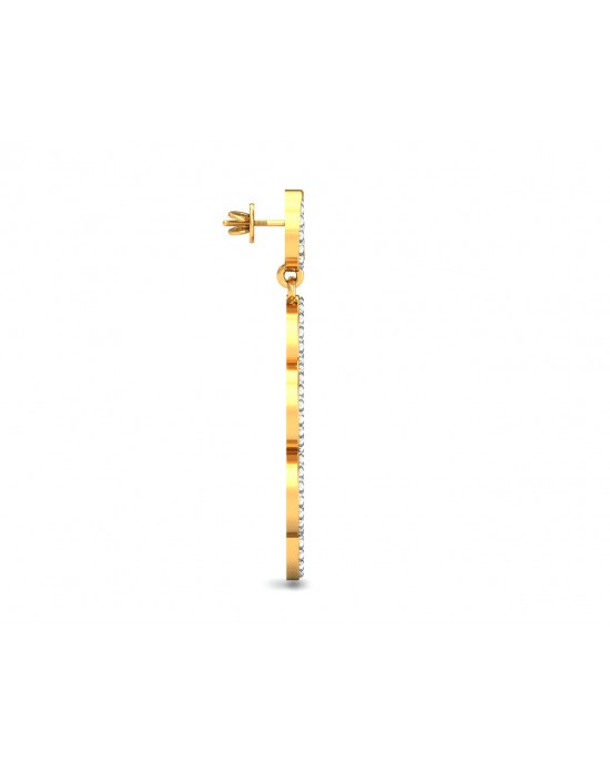 Anan Diamond Gold Danglers Anan Diamond Gold Danglers