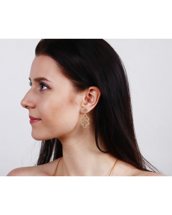 Anan Diamond Gold Danglers Anan Diamond Gold Danglers