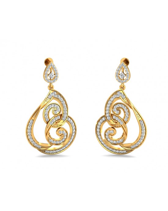 Deeta Round Brilliant Diamond Earrings Deeta Round Brilliant Diamond Earrings