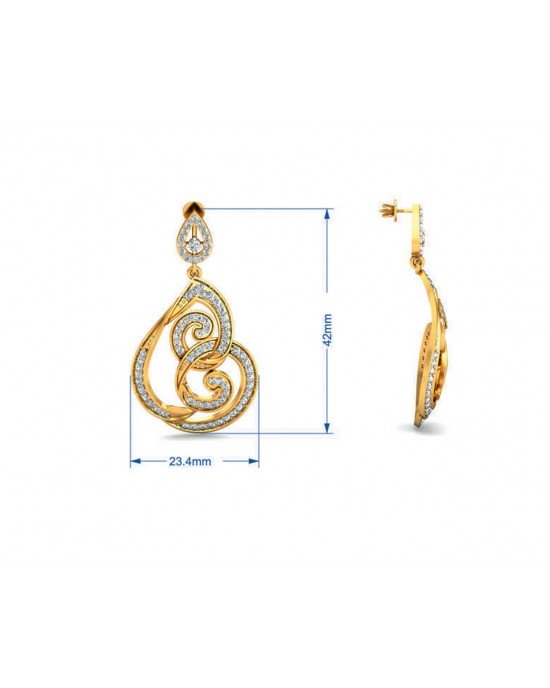 Deeta Round Brilliant Diamond Earrings Deeta Round Brilliant Diamond Earrings